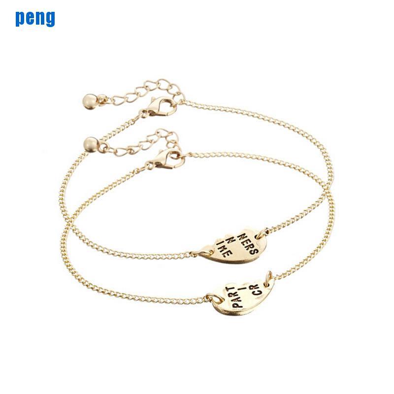 Set 2 Vòng Tay Mặt Mảnh Ghép Trái Tim Cho Tốt Nhất