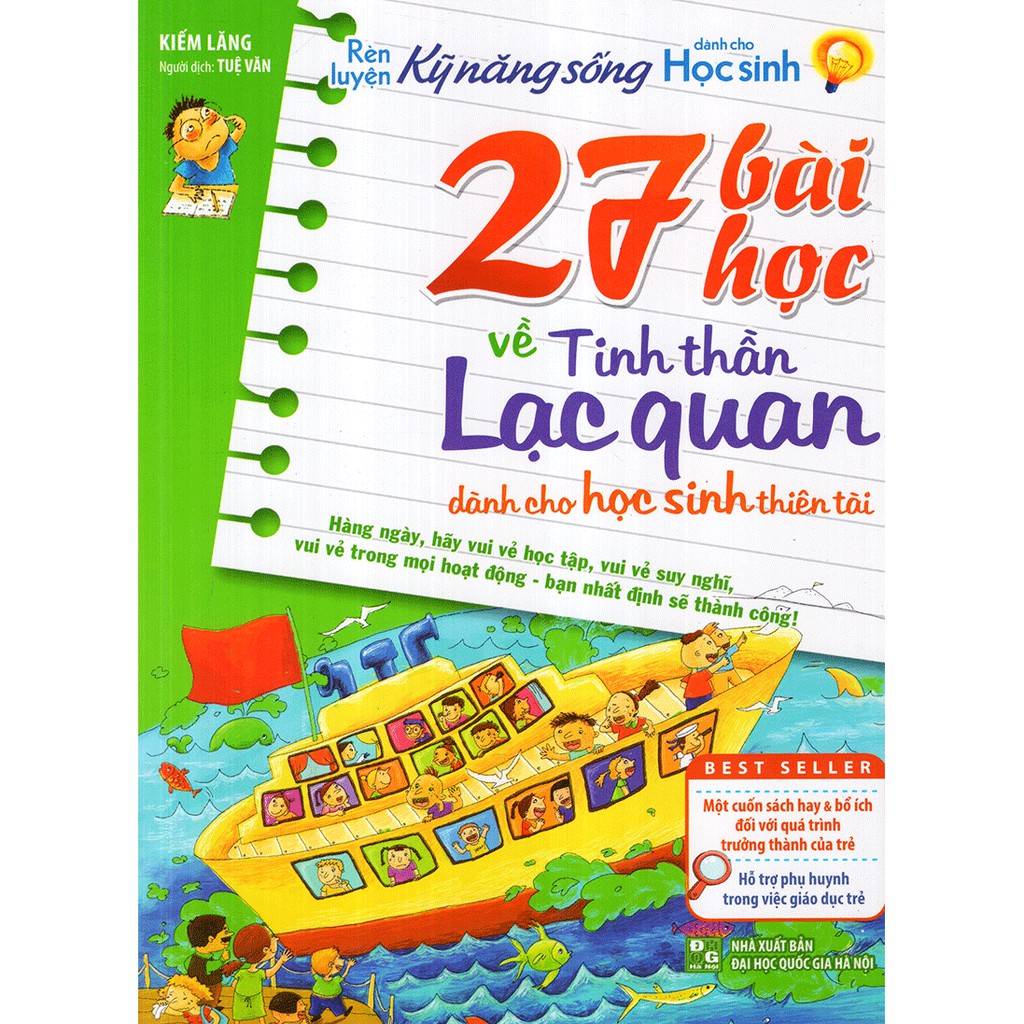 Sách: RLKNSDCHS - 27 Bài Học Về Tinh Thần Lạc Quan Dành Cho Học Sinh Thiên Tài