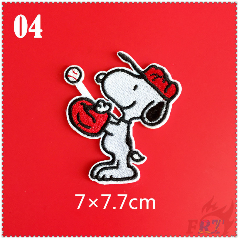 1 Miếng dán ủi thêu hình nhân vật hoạt họa Snoopy đáng yêu