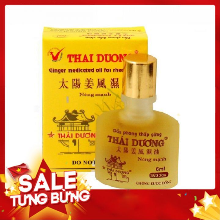 Dầu Gừng Thái Dương 6ml Hiệu Quả Và Nhiều Tiện Lợi Khi Mang Theo Bất Cứ Mọi Nơi