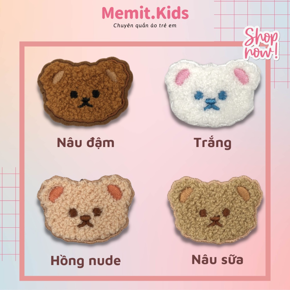 miếng dán ủi nhiệt 4 màu xinh xắn, ứng dụng cao,hình thêu cẩn thận, kích cỡ hợp lý