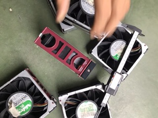 Quạt server hp nidec Va 450dc 12v 3.3A , vuông 12cm
