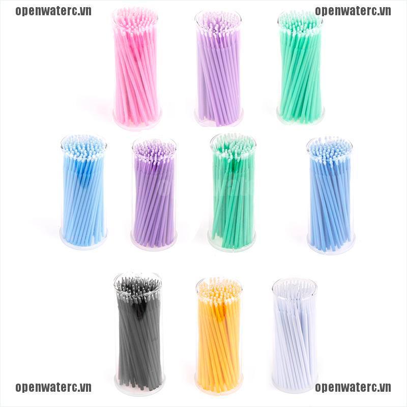 [Hàng mới về] Bộ 100 tăm bông 13 màu dùng nối mi chuyên dụng