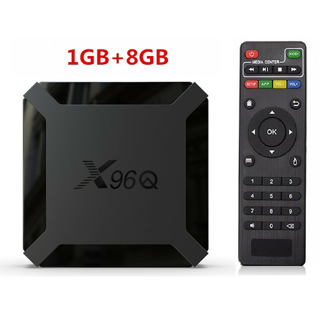 Android Tivi box X96Q Giọng Nói 2.4G Wifi H313 4 Lõi 2GB 16GB 4K HDMI 2.0A