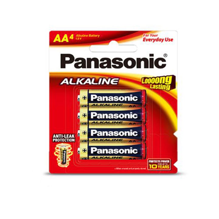 COMBO 2 VỈ PIN AA PANASONIC ALKALINE VỈ 4 VIÊN LR6T 4B