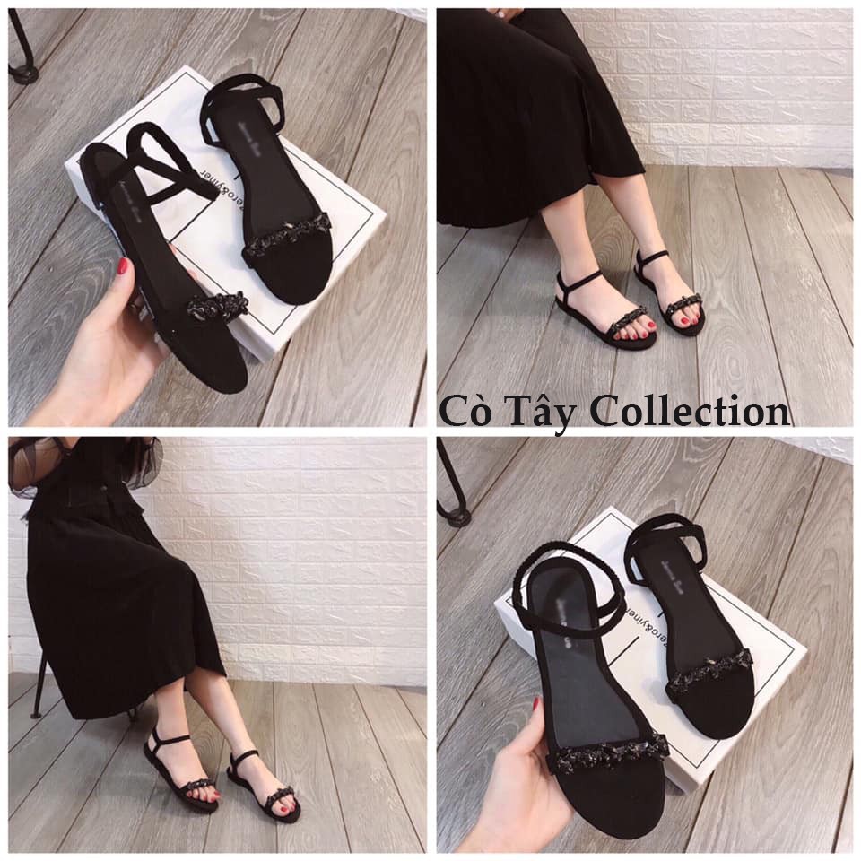 Sandal bệt đính đá