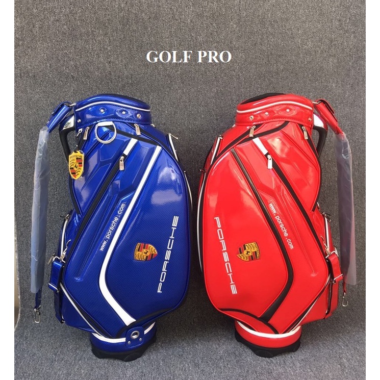 Túi gậy golf Poscher đựng 14 - 16 gậy da PU cao cấp chống nước chống bụi shop GOLF PRO TM055