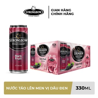 Nước táo lên men strongbow vị dâu đen 1 lon x 330ml