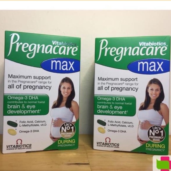 Vitamin Tổng Hợp Pregnacare Max Bầu Anh - UK 84 Viên Omega 3, DHA Bầu, Sắt, Vitamin D, Canxi cho mẹ bầu