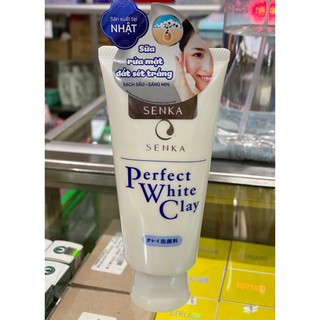 Sữa rửa mặt đất sét trắng Senka Perfect White Clay (120g)