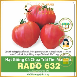 Hạt Giống Cà Chua Trái Tim Đỏ Rado 632 (0,1gr)