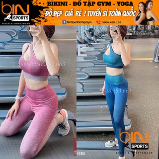 Sét đồ tập phối màu , đồ tập yoga, gym, aerobic thể thao BD027