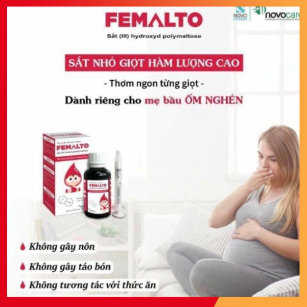 Femalto - Sắt Hữu Cơ Dạng Lỏng Bổ Sung Sắt Cho Trẻ Em Bà Bầu Mang Thai, Người Thiếu Sắt