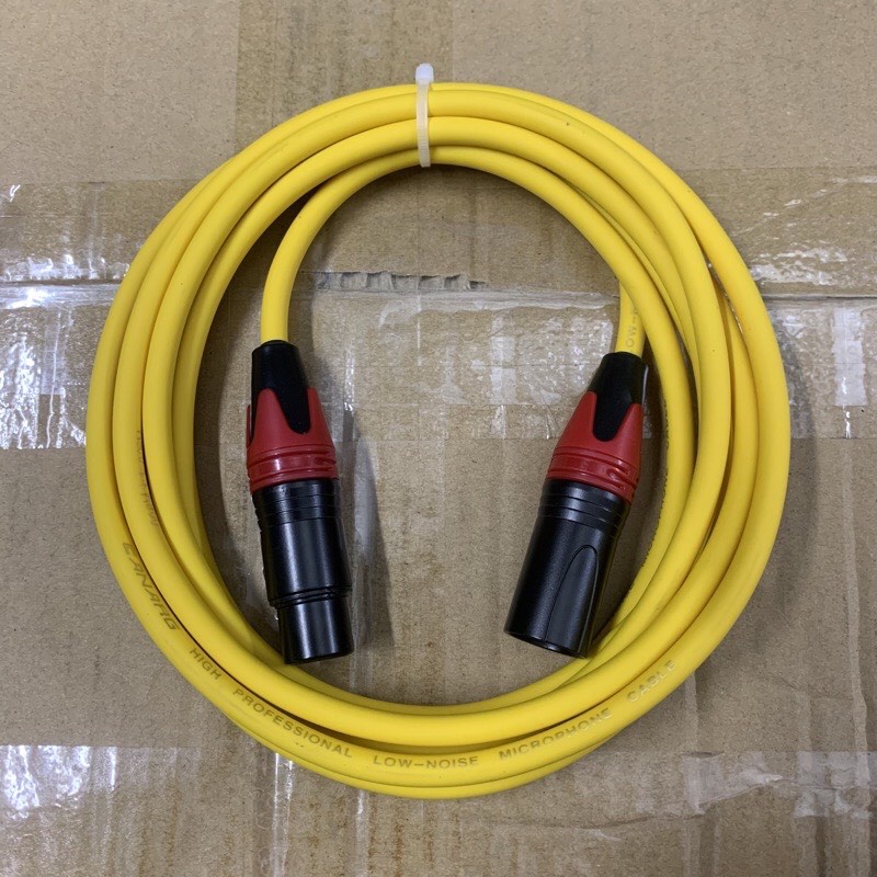 Dây Canon Cho Mic Thu Âm 48V K200,K600,K850...Loại Tốt Lõi đồng với 2 đầu to làm bằng kim loại cao cấp bảo hành 6 tháng