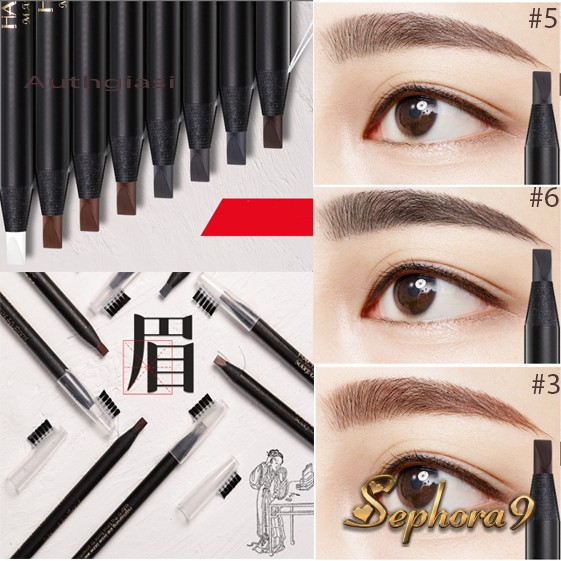 CHỐNG NƯỚC_Chì xé kẻ mày cứng xịn gảy phẩy sợi Haozhuang Eyebrow Pencil | BigBuy360 - bigbuy360.vn