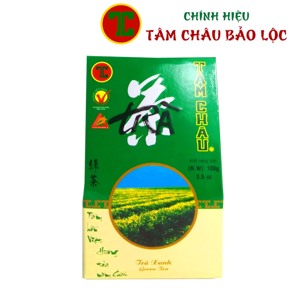 Trà Xanh Việt Nam 100G - Chính Hiệu TÂM CHÂU BẢO LỘC