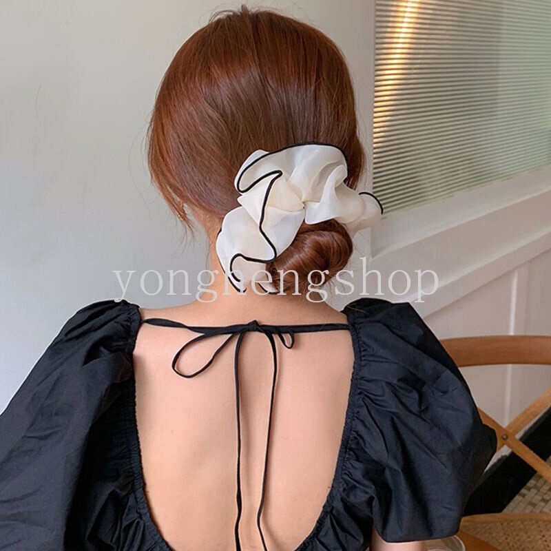 Dây Buộc Tóc Co Giãn Cỡ Lớn Thời Trang Cho Nữ