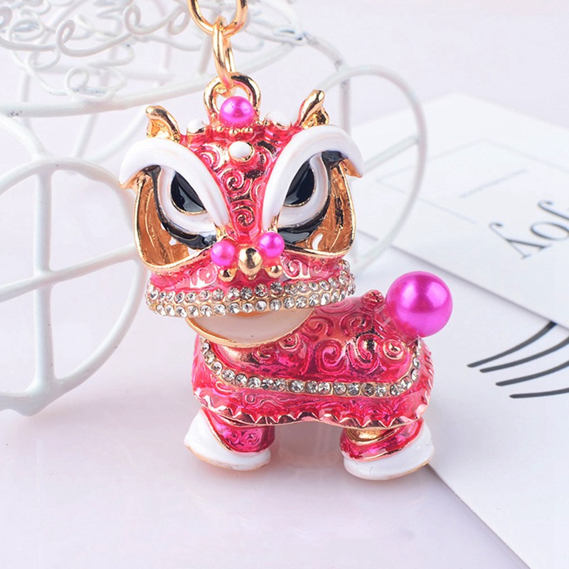 Móc khóa hình chú lân phong cách Trung Hoa