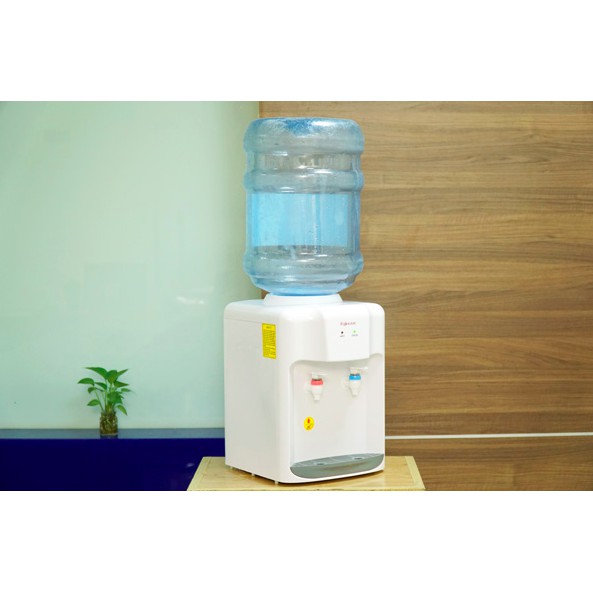 Cây nước bình lọc nước nóng lạnh mini chính hãng Fujihome để bàn tiện lợi công nghệ Nhật Bản dùng cho văn phòng, gia đìn
