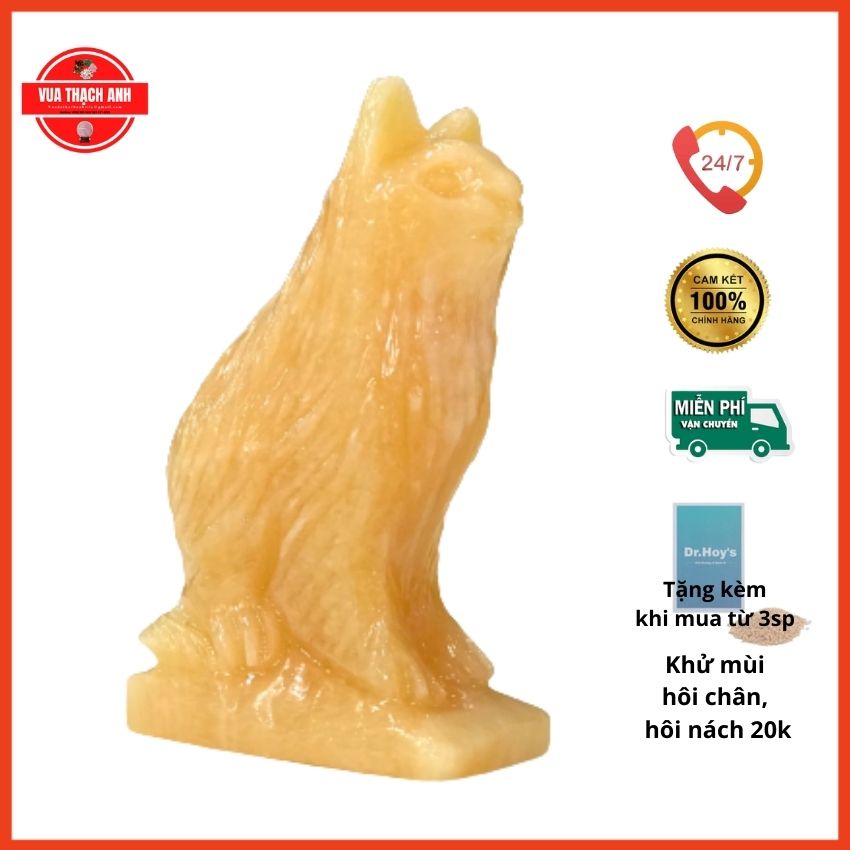 Tượng Mèo 12 Con Giáp Đá Ngọc Hoàng Long ⚡FREESHIP⚡ Giá Gốc, Đá Nguyên Khối, Trang Trí Nhà Cửa, Thu Tài Hút Lộc,..