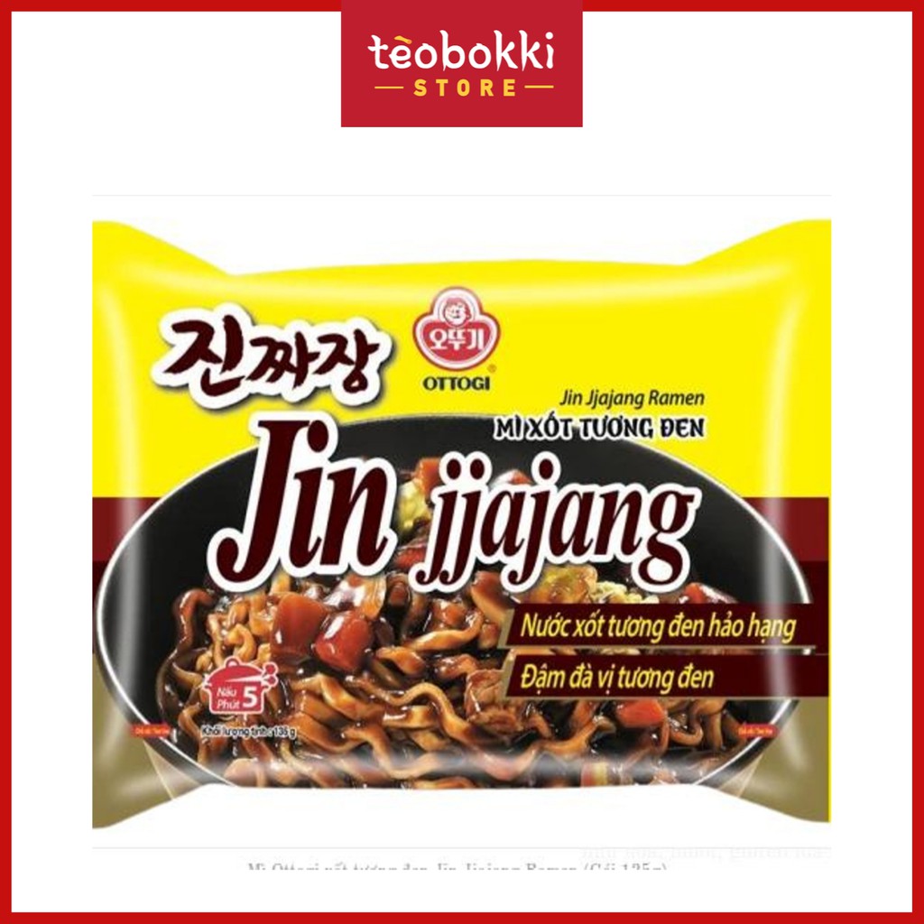 Mì Ottogi xốt tương đen Jin Jjajang Ramen 135g