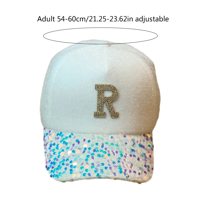 Mũ Lưỡi Trai Đính Kim Sa Hình Chữ R Thời Trang Đường Phố Cá Tính Cho Bé Trai