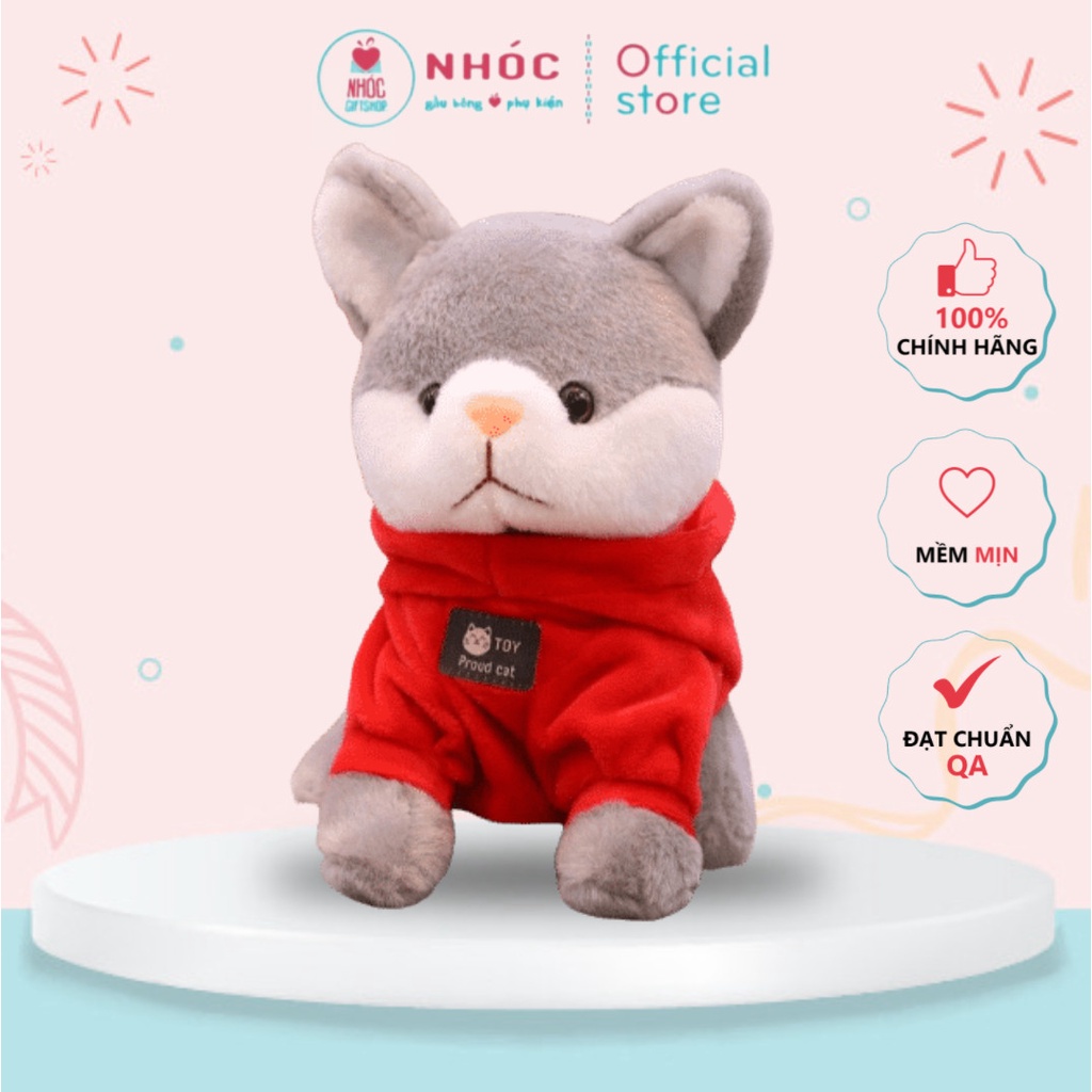 Thú Bông Chó Husky Lông Mịn Bông Mềm Hàng Cao Cấp - NHÓC