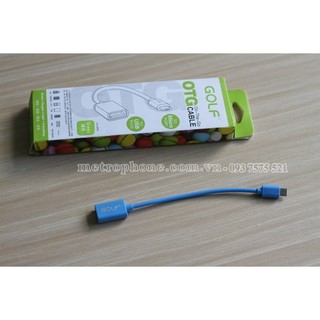 [Mã ELHA9 giảm 15% đơn 50K] Cáp USB OTG Chính Hãng GOLF Đầu Micro USB