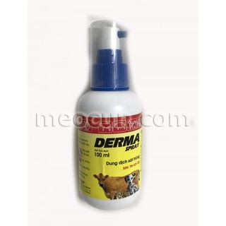 Thuốc xịt viêm da chó mèo Derma - lọ 100ml