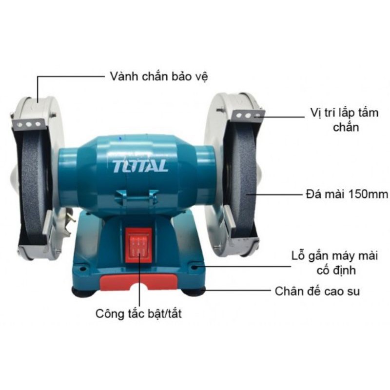 Máy mài 2 đầu TOTAL 150W