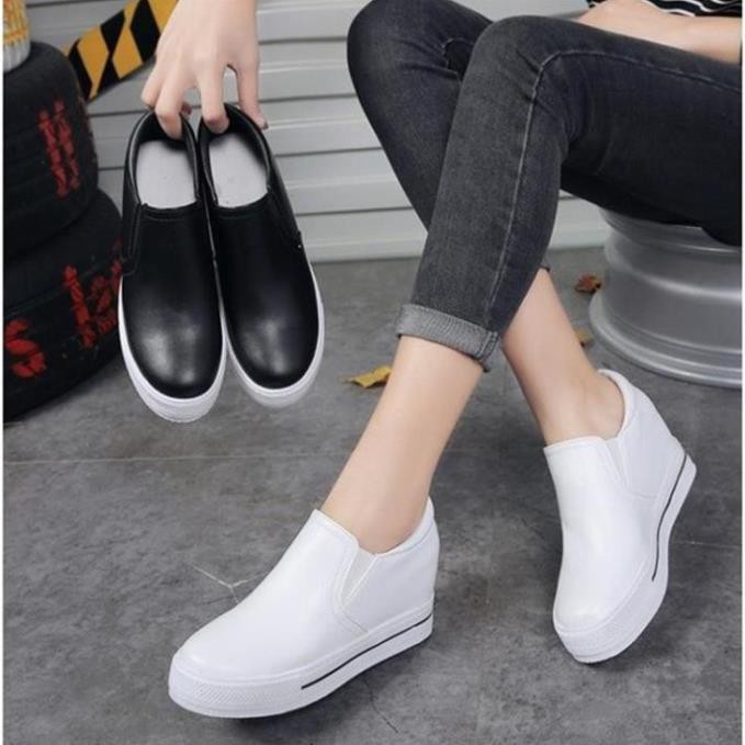 Giày Slipon Nữ Độn Đế 8cm Mã H56a . , 2020 💯 : ❕ 2020 👟 . . HOT ; ` ₑ ) ' ! 1