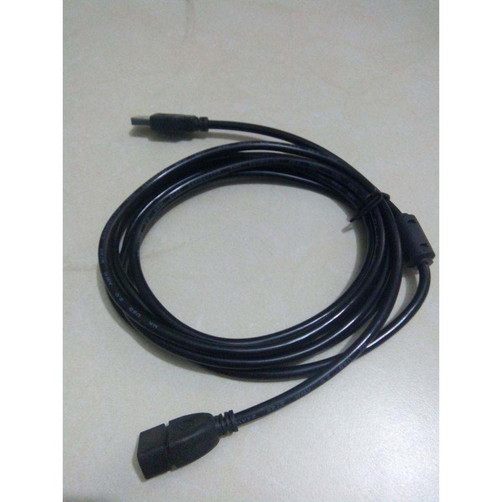 Dây cáp USB nối dài 1,5m đen