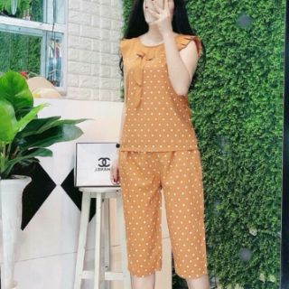 Bộ mặc nhà lụa giấy siêu mát