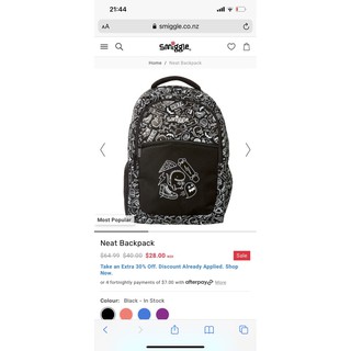 Balo Smiggle có bé từ 5 tuổi