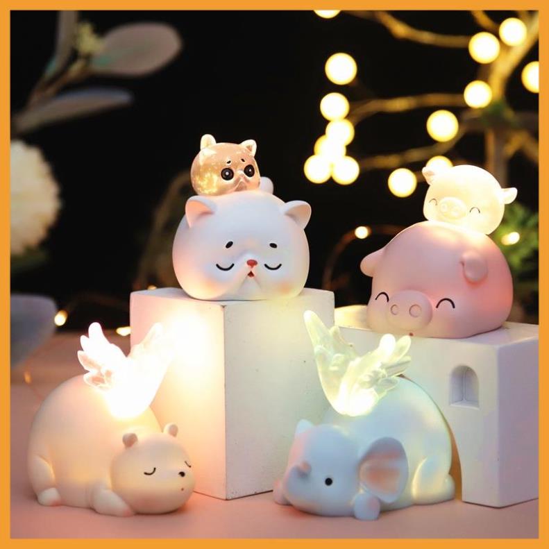 Đèn ngủ tượng thú cưng mini dễ thương