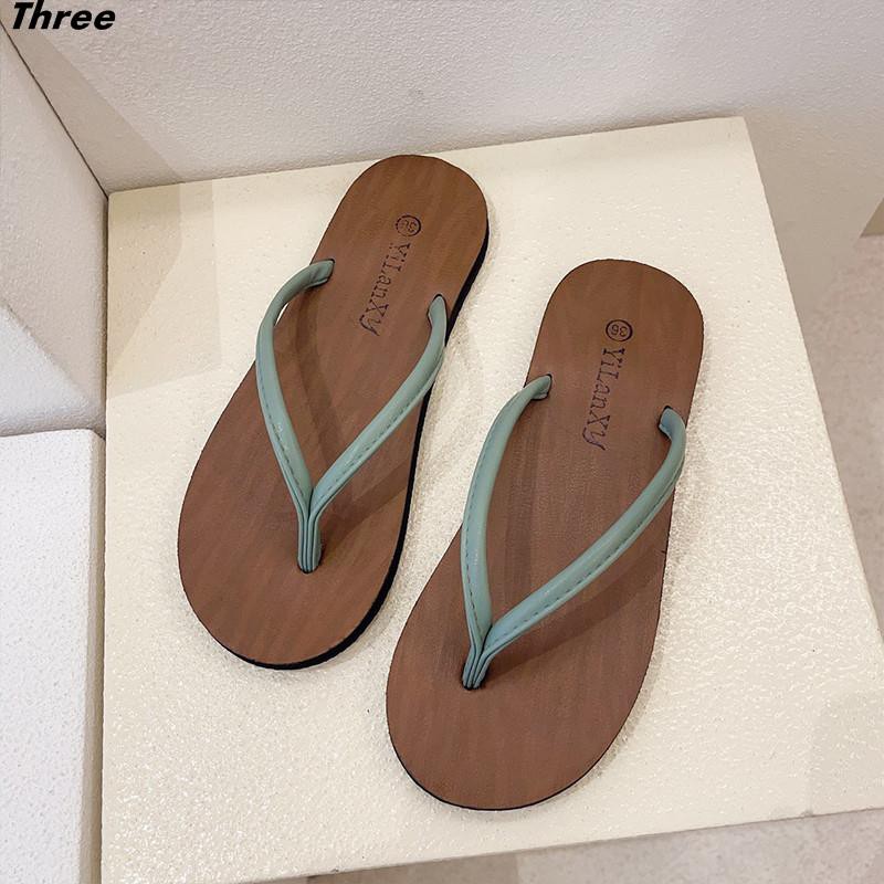 Women's shoes, slippers, flip flops, women's outer wear, non-slip flat cool casual beach shoes, Korean version