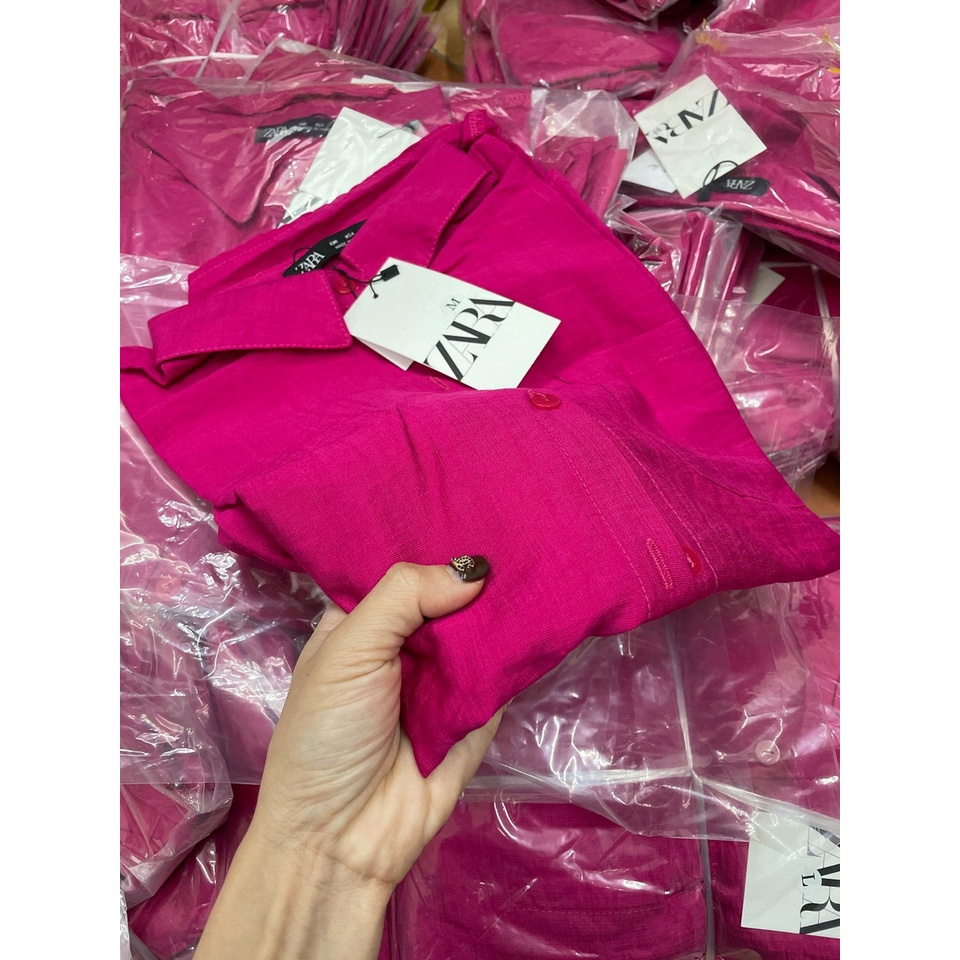 [HÀNG ZR LOẠI 1] Áo sơ mi hồng sen, sơmi chất đũi tằm màu hồng 2 khuy tay | BigBuy360 - bigbuy360.vn