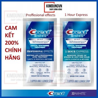 Gói dán trắng răng ❤ FREESHIP ❤ Miếng dán Crest 3D White Whitestrips [Hàng Mỹ] - Miếng dán trắng răng