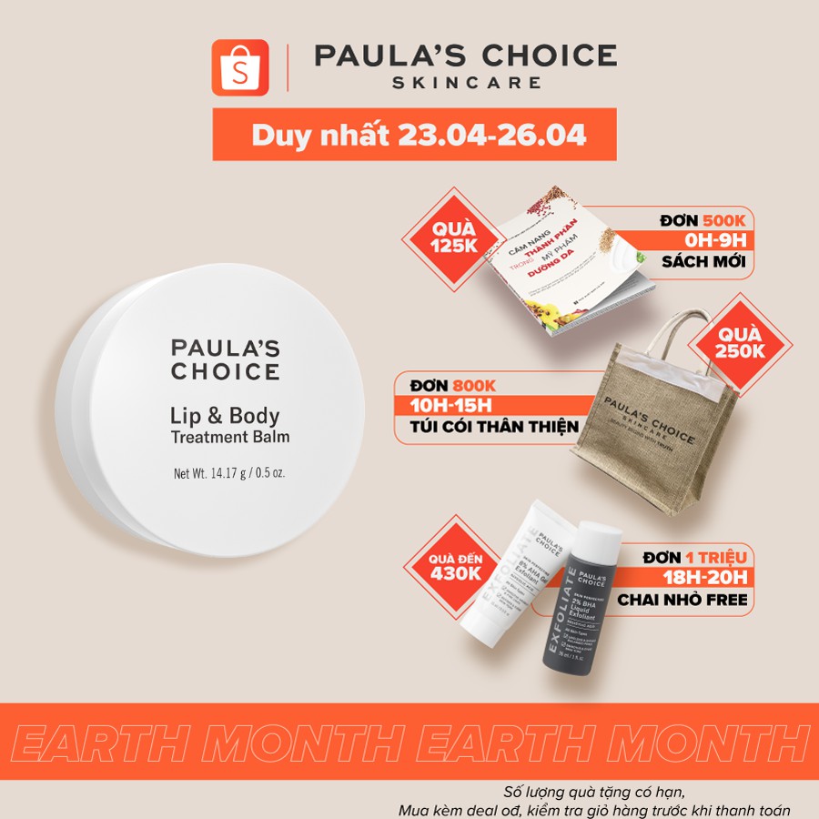 Sáp dưỡng ẩm chống nẻ cho da mềm mịn tức thì Paula’s Choice Lip & Body treatment balm 14.17g 5500