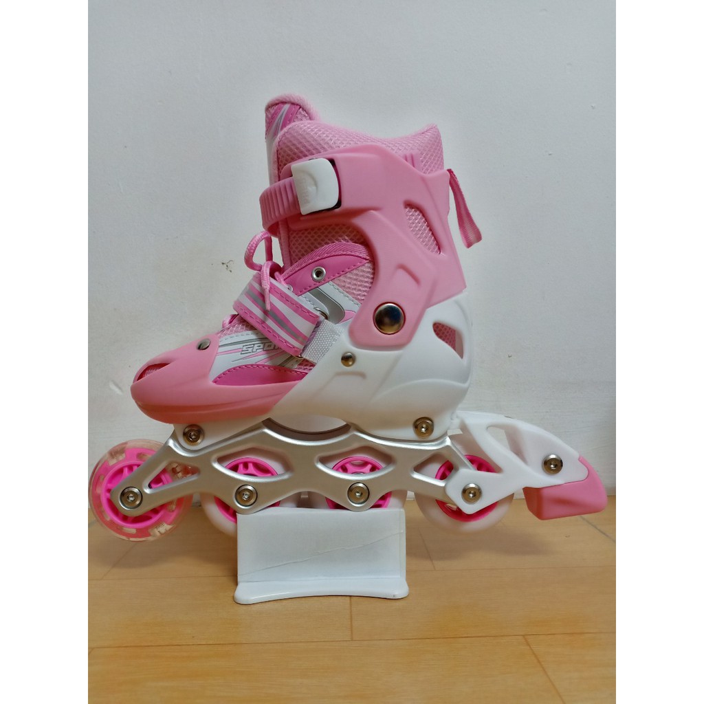 [FREESHIP_Tặng kèm bảo hộ thể thao] Giày patin trẻ em 4 bánh 1 hàng, bánh đầu phát sáng, điều chỉnh kích thước KAKALA