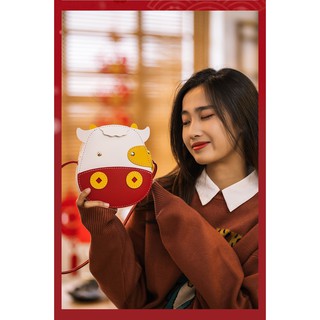 Túi tự làm nguyên liệu làm túi handmade Trâu Trắng Đỏ có video hướng dẫn Kawaii_Handmade