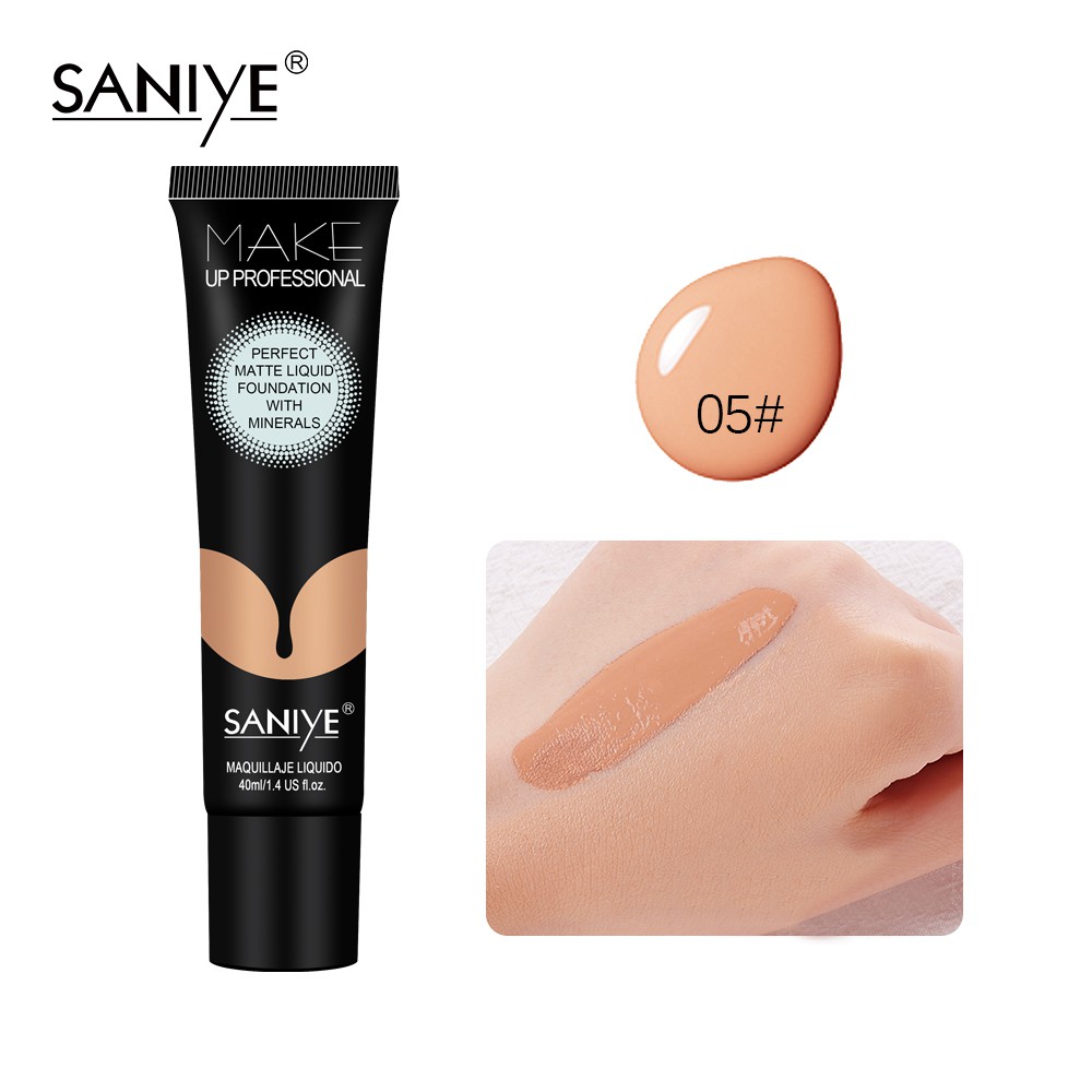 Kem Nền Dạng Lỏng SANIYE R1184 Giúp Che Khuyết Điểm 40ml | BigBuy360 - bigbuy360.vn