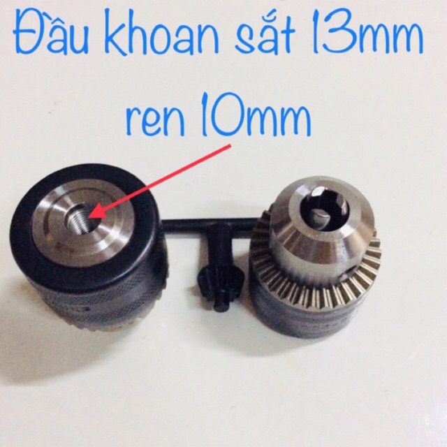 đầu khoan sắt 13mm cốt ren 10mm