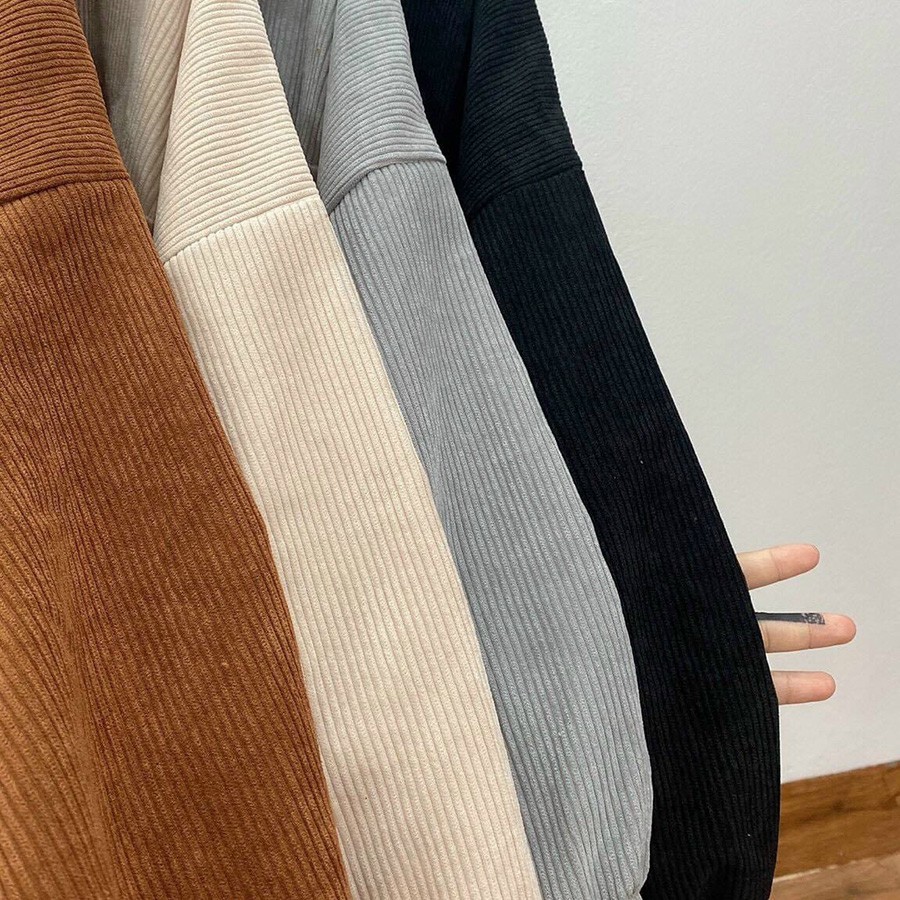 ÁO KHOÁC KAKI Nhung Gân (M1240 - Sơmi Nhung) (KHOÁT STORE) | BigBuy360 - bigbuy360.vn