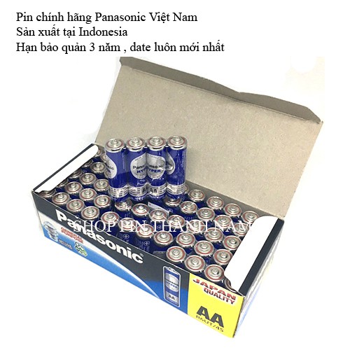 Hộp 60 viên pin AA Panasonic tiểu xanh 1,5V R6UT/4S chính hãng