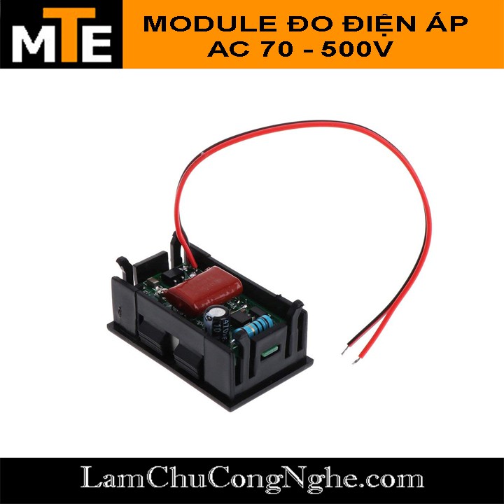 Module đồng hồ led đo ĐIỆN ÁP AC 70 - 500V vôn kế đo điện áp xoay chiều 1 phase