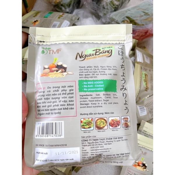 HẠT NÊM DƯỠNG SINH NGƯU BÁNG- phù hợp người ăn kiêng ăn chay