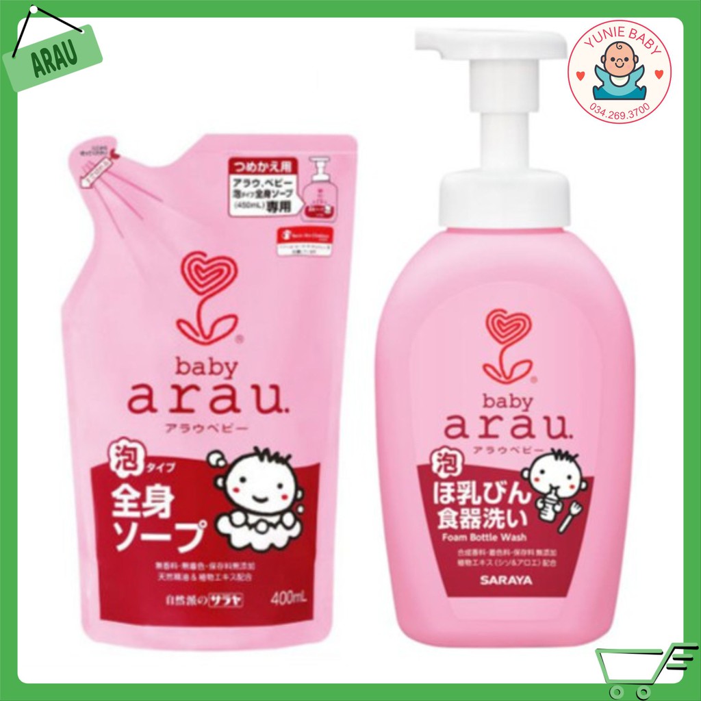 Nước rửa bình sữa Arau Baby 500ml