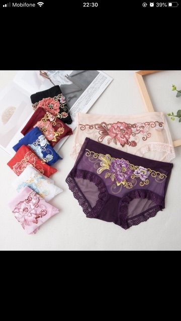 Compo quần ren lưới 899