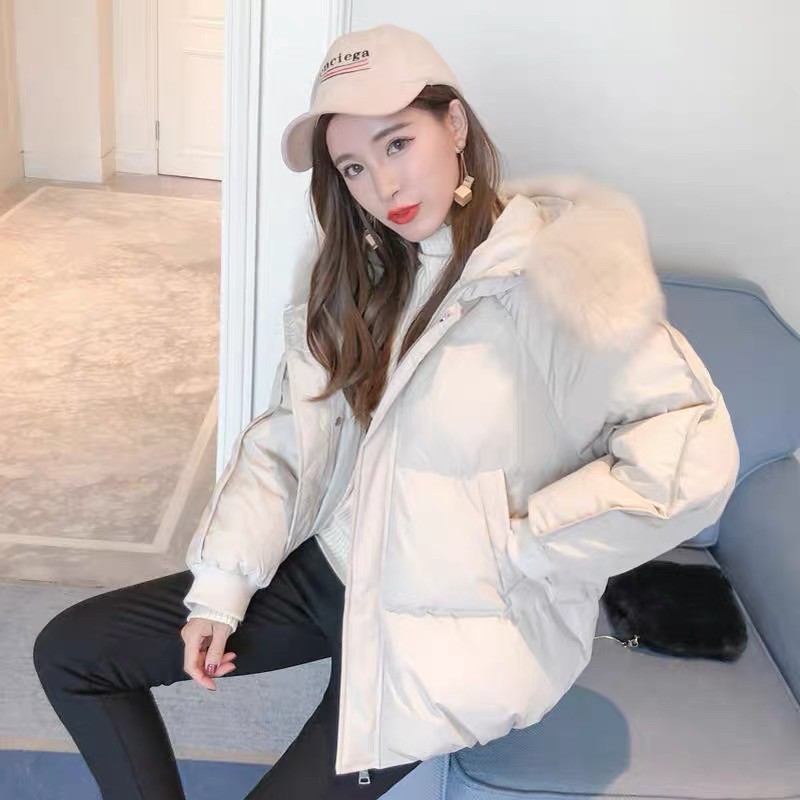 Khoác phao mũ lông gân ulzzang Jna Official